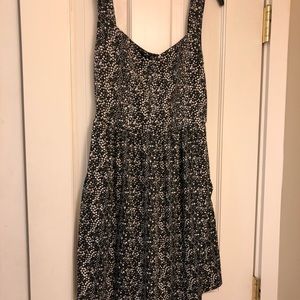 Black and white ditsy dress